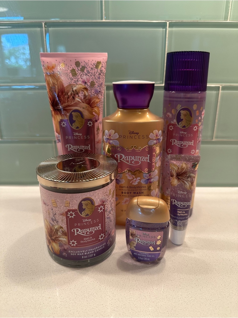 Bath & Body Works Disney Princess Rapunzel Six Piece Set